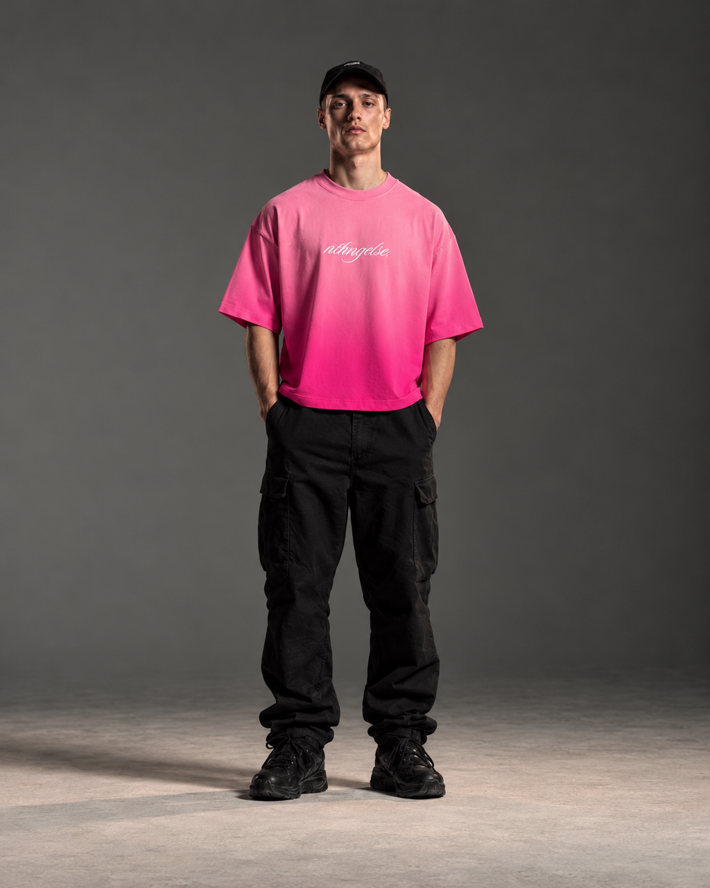 Pink Ombre Boxy Fit T-shirt