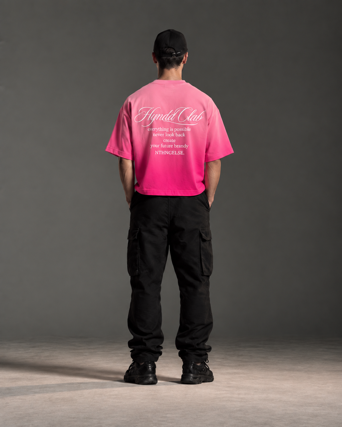 Pink Ombre Boxy Fit T-shirt