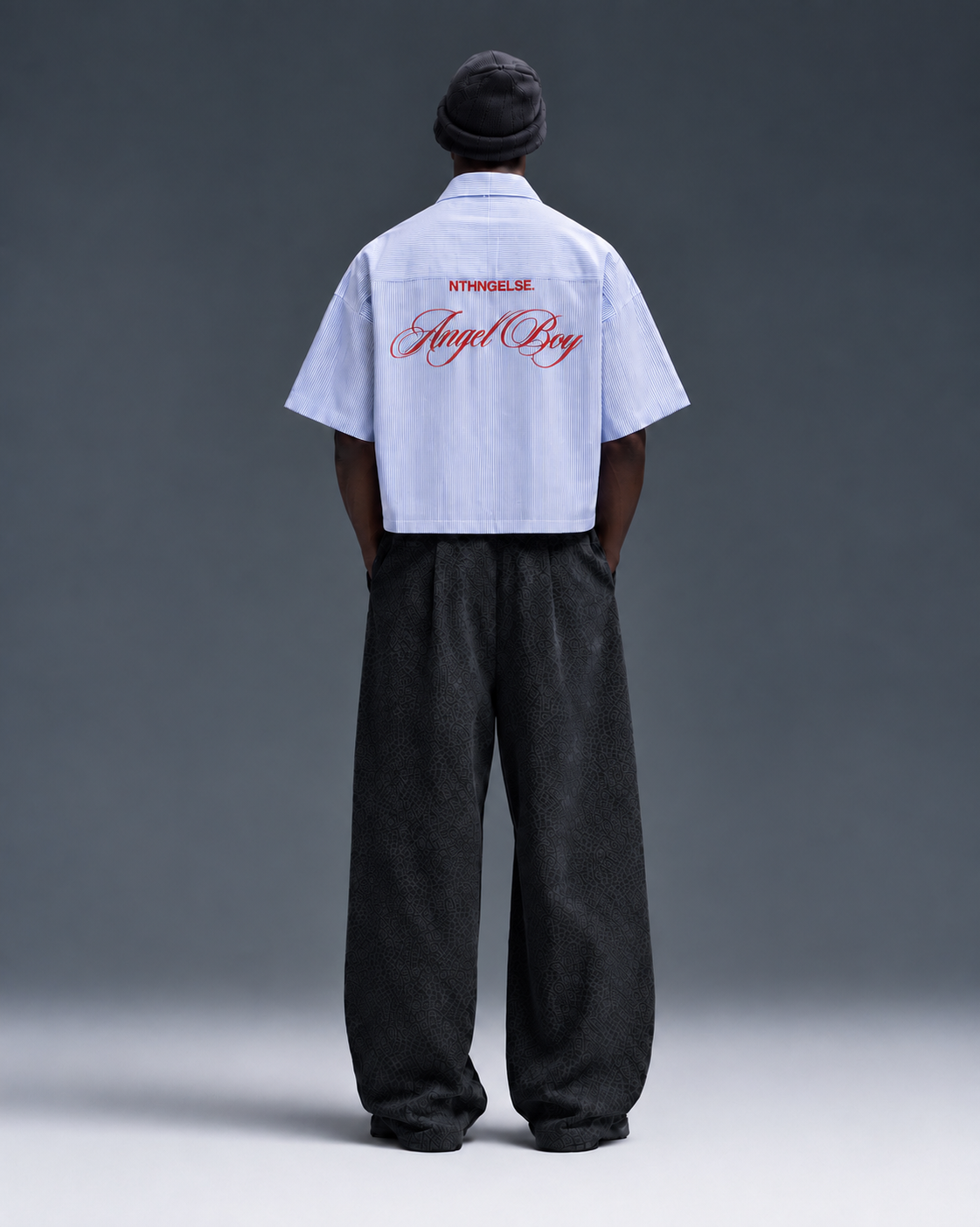 Angel Boy Boxy Fit Stripped Shirt