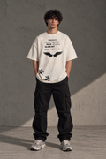 404 Angel white Oversized T-shirt