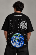 Universe Black Oversized T-shirt